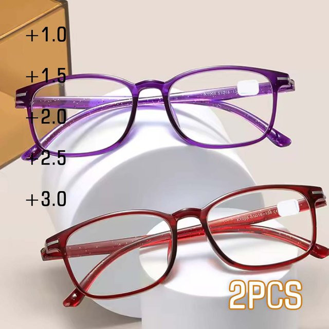VOPHA Lesebrille, Vollrand, rechteckig, Kunststoff, Unisex, purple - Bild 1