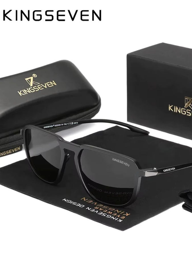 KINGSEVEN Sonnenbrille, Vollrand, Square, Unisex, polarisiert - Bild 4