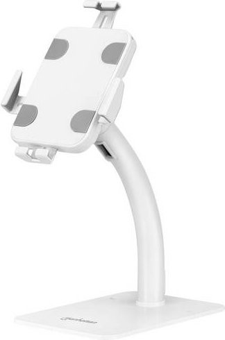 Manhattan 406352 Tablet-Ständer Universal Weiß, drehbar und abschließbar, für 20,1 cm bis 27,9 cm (7,9 bis 11 Zoll) - Bild 1