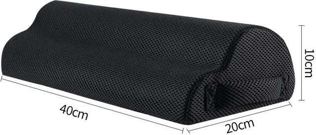 Yiran Health & Beauty Fußablage aus Memory-Schaum und Nylon-Mesh in Schwarz für Homeoffice und Büro - Bild 1
