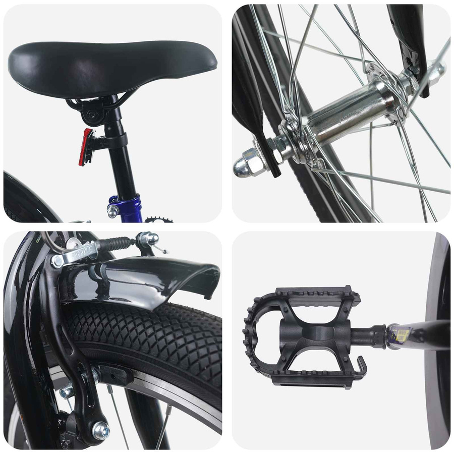 VD Home Furnishing Kinderfahrrad 20 Zoll Blau Schwarz - Bild 1