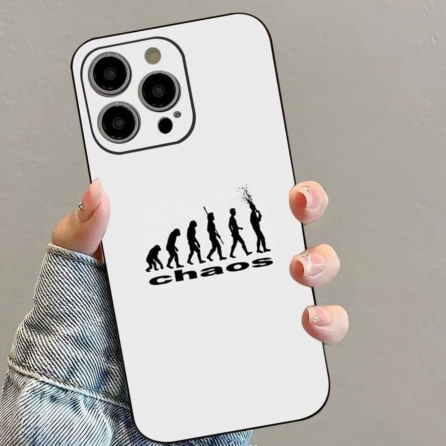 Ken Carson Mehr Chaos Silikon Soft Shell Handyhülle für iPhone 11 bis iPhone 17 Pro Max Plus in Schwarz - Bild 2