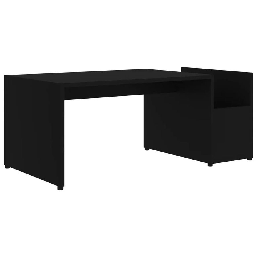 vidaXL Couchtisch aus Holzwerkstoff in Schwarz, rechteckig, B/T/H: 90 x 45 x 35 cm - Bild 2