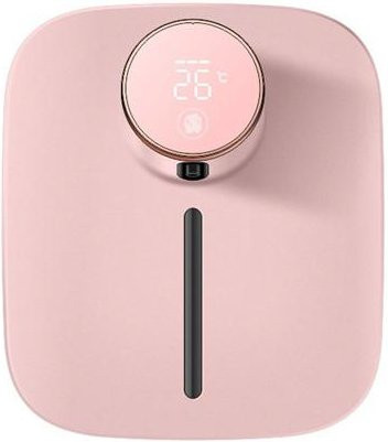 Kick Couture Automatischer Seifenspender mit digitaler Temperaturanzeige, berührungsloser Sensor für Schaum und Flüssigseife, wiederaufladbar, Farbe: Rosa - Bild 1