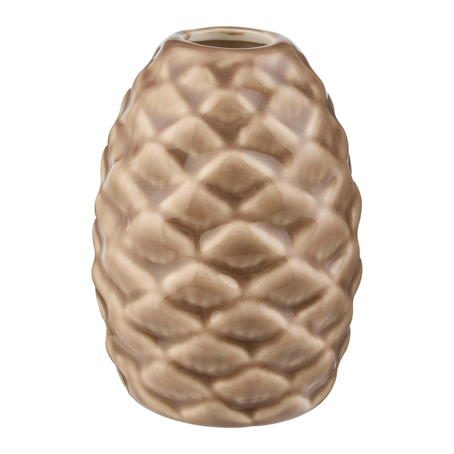 Mömax Kerzenhalter Pinecone Braun aus Keramik für Tealights Ø: 7 cm - Bild 2