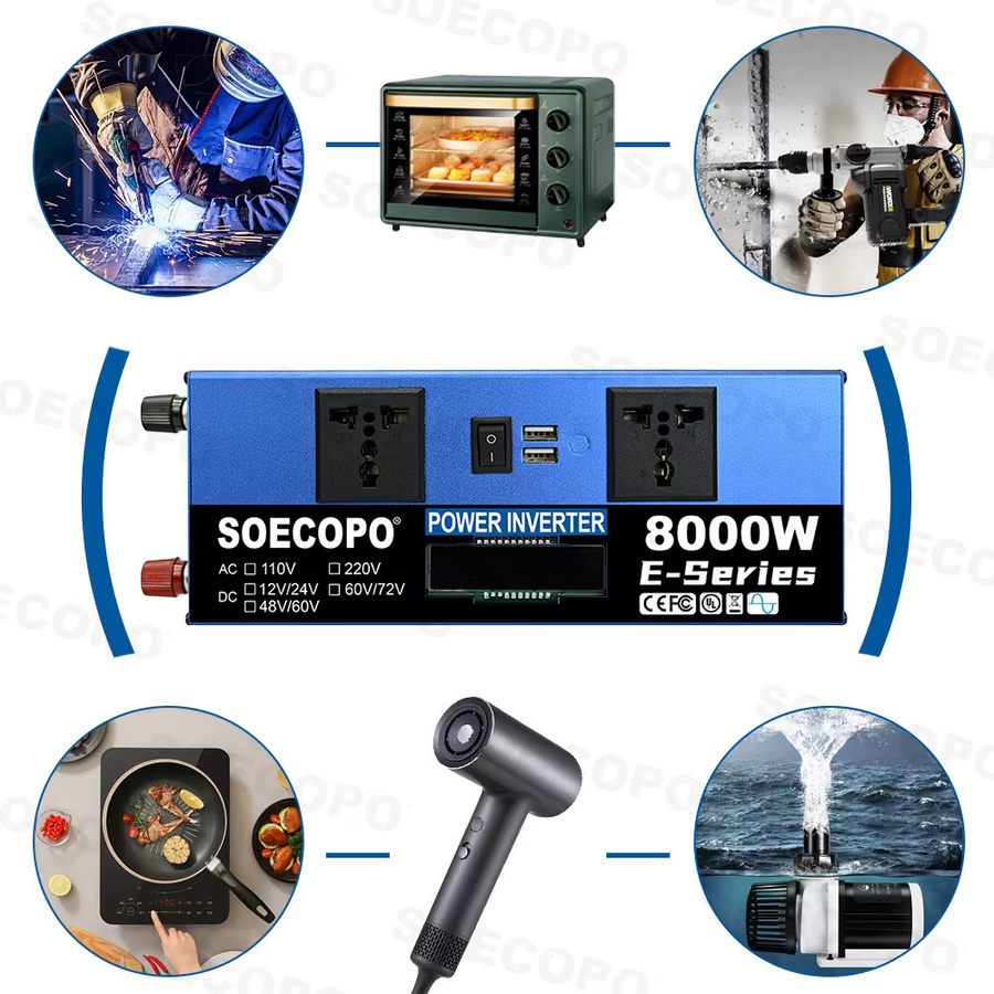 SOECOPO 8000 W Solarstrom-Komplettset mit 400 W Solarmodulen, Wechselrichter und 100 A Controller - Bild 2