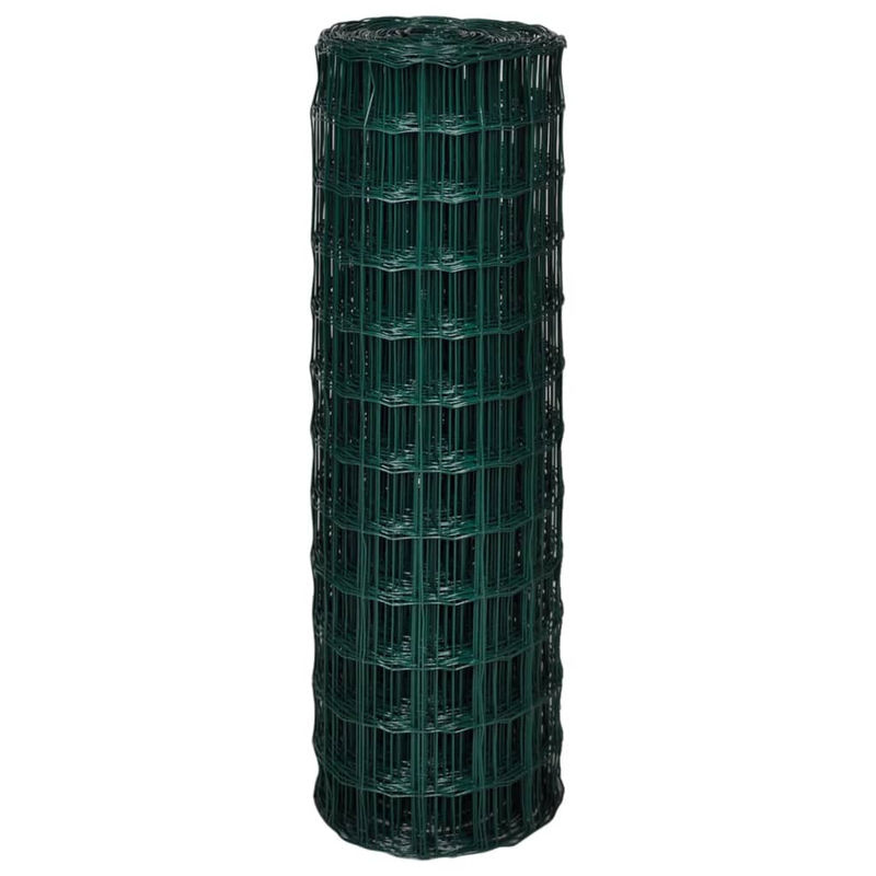 vidaXL Euro Zaun Schweißgitter aus Stahl mit PVC-Beschichtung in Grün, B: 10 m, H: 1,2 m - Bild 4