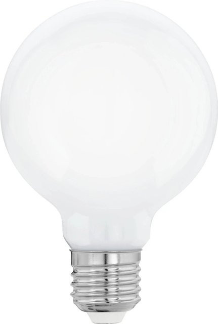 Eglo LED Leuchtmittel E27 Globeform in Weiß mit warmweißem Licht, 7 W - Bild 1