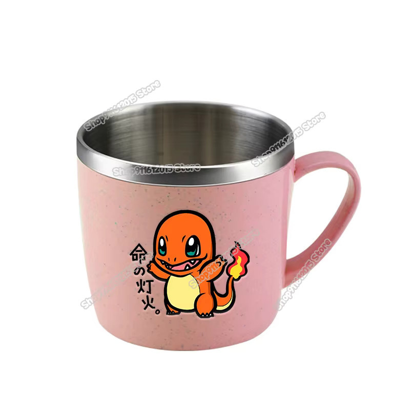 Potdemiel Pokémon Edelstahl-Trinkbecher für Kinder mit Pikachu Snorlax und Eevee Motiven - Bild 2