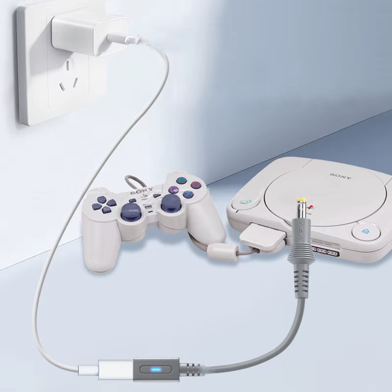 OULLX USB-C 45W PD Ladekabel für Retro-Konsolen in Grau - Bild 2
