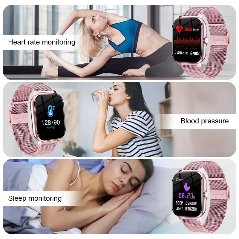 LAXASFIT Smartwatch, 1,83 Zoll, Schwarz, Unisex - Bild 5