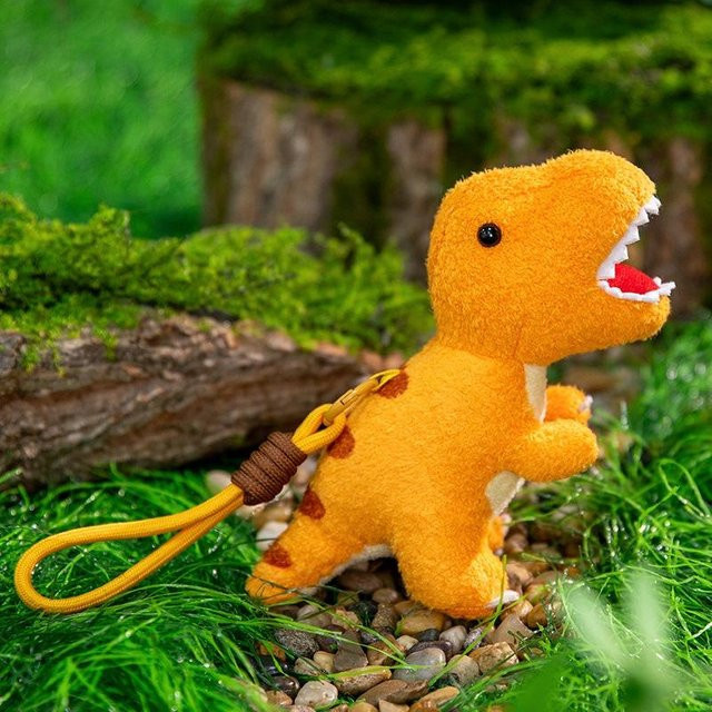 Yiran toy Duftender Dinosaurier Plüsch Schlüsselanhänger, braun, ab 3 Jahre - Bild 1