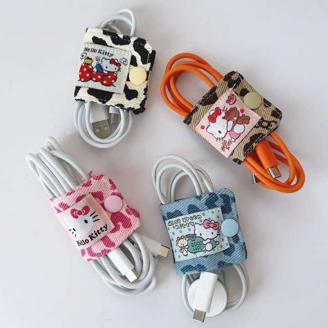 Sanrio Hello Kitty Datenkabel-Aufbewahrungsclip Ladekabelhalter und Aufwickler - Bild 1