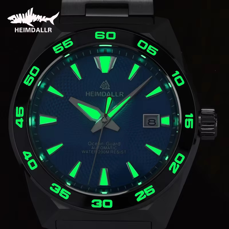 Heimdallr Monster GS Diver Herrenuhr, Automatik, Edelstahl, 43 mm, Grau - Bild 2