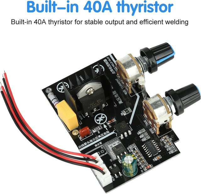 diymore 40A Spot Welder Control Board mit einstellbarer Zeit und Strom sowie Solid-State Relais Steuerung - Bild 1