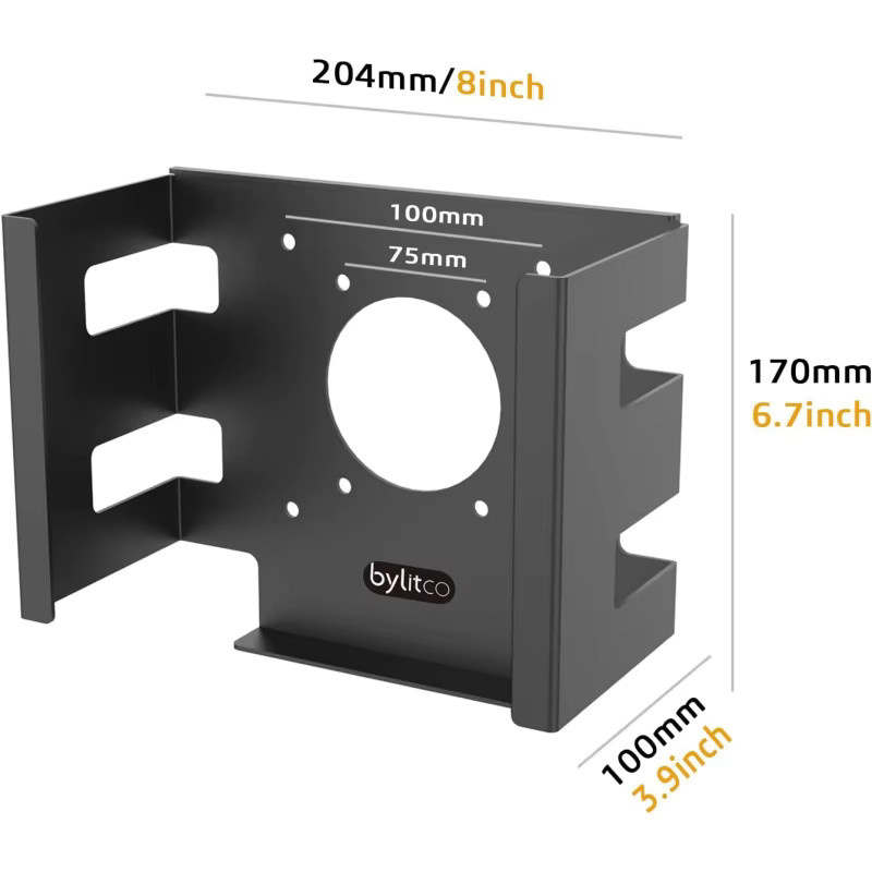 Faltbarer Laptop-Ständer aus Aluminiumlegierung in Schwarz für Mac Studio und universelle Laptops zur Desktop-Erhöhung und Kühlung - Bild 2