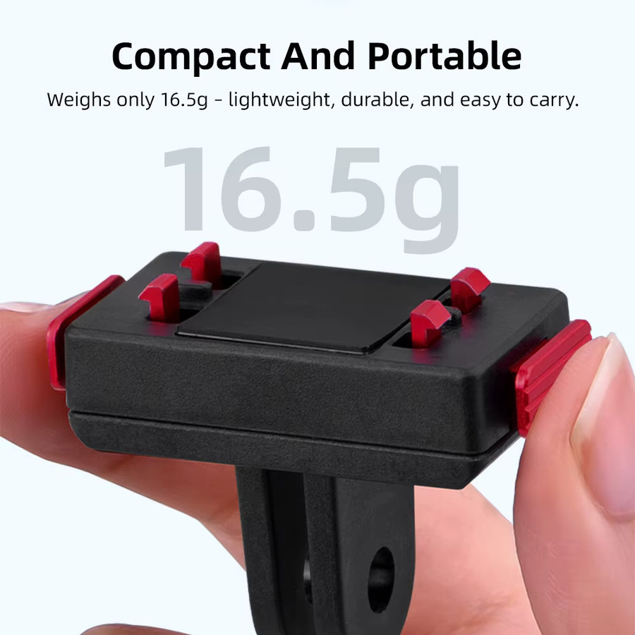 Flymile Magnetische Basis für Insta360 Ace Pro Kamera Zubehör, Halterungsadapter mit Schnellverschluss, Schwarz - Bild 3