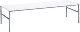 Treston Arbeitstisch TP-915-3 aus Stahl in Grau und Weiß, B: 150 cm, T: 90 cm, H: 90 cm - Bild 1