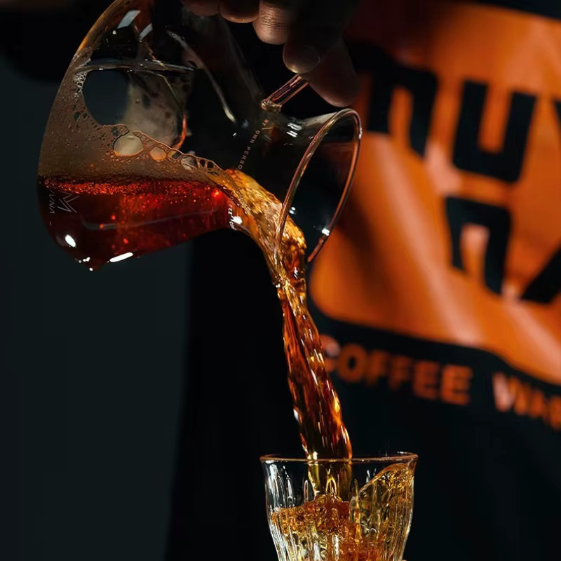 MUVNA Tornado Barista Glas-Kaffeekaraffe für Espresso und Cold Brew, transparent, 450 ml - Bild 6