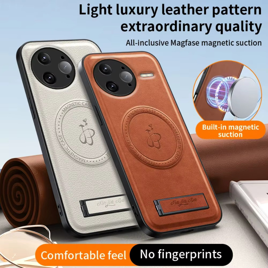 Magnetische Business Leder Schutzhülle für Xiaomi POCO X7 F7 Ultra Pro 5G in Schwarz oder Braun - Bild 2