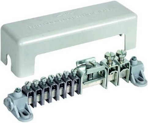 DEHN Schraubklemmen-Block 563040 PAS AH RK 7X25 2X8.10 1XFL40 in Grau aus Kunststoff - Bild 1