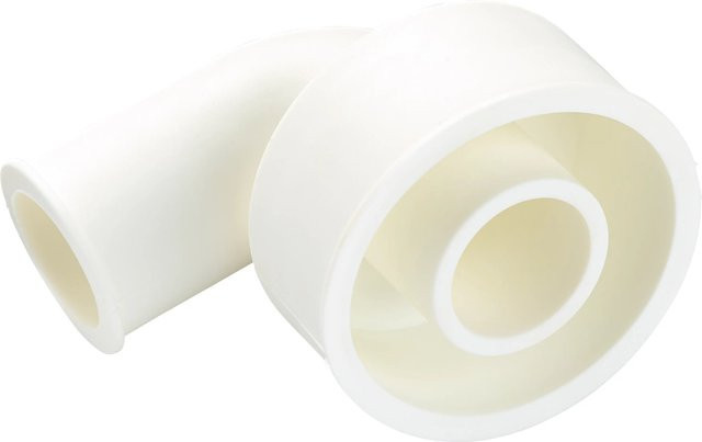 LUX-TOOLS Anschlussmanschette Winkel aus Kunststoff in Weiß Ø 28 mm - Bild 1
