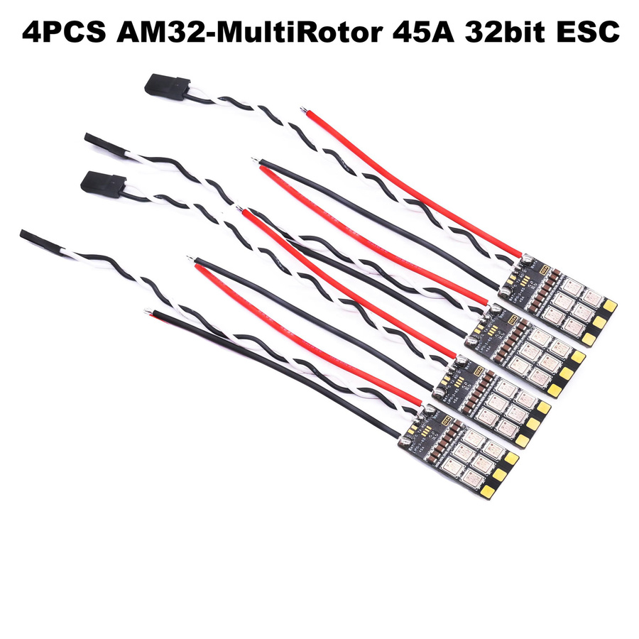 B-CUBE AM32-MultiRotor F4 722 Flugsteuerung mit 45A 32bit ESC Unterstützung für 3-6S bürstenlose Motoren, DShot300 600 PWM, Schwarz - Bild 1