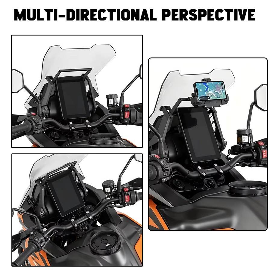 iPhone Navigationshalterung und GPS-Ständer für 1390 Super Adventure S/EVO in Schwarz - Bild 3