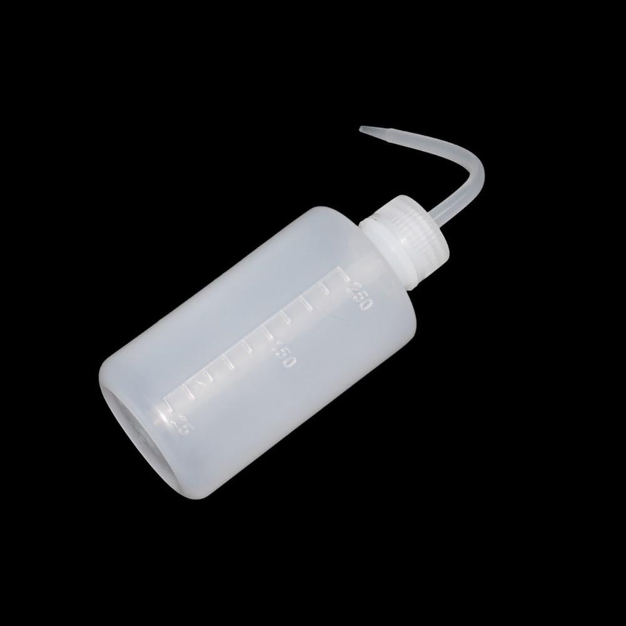 ADHERETOFIY Kunststoff-Gießkanne mit langer gebogener Düse für Sukkulenten, transparent, 250 ml - Bild 2