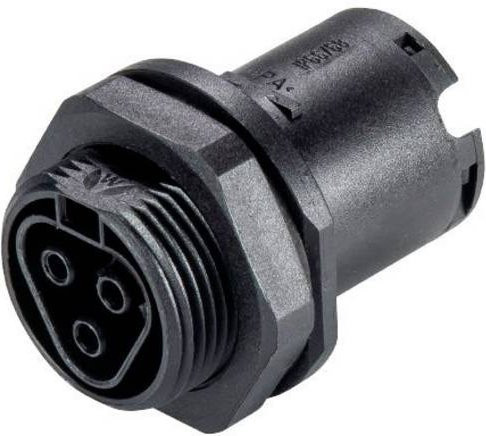 Wieland Electric 96.031.1053.1 Rundstecker Buchse Einbau Schwarz 3-polig - Bild 1