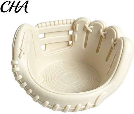 Xingzhis Baseball Handschuh Organizer als dekorative Auffangschale in Weiß, 3D-gedruckte Aufbewahrungsschale für Schlüssel und Sportler-Zimmerdeko, B/T/H: 17,5 x 12,0 x 17,0 cm - Bild 1