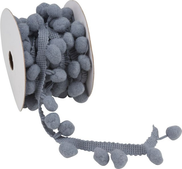 VBS Pompon Borte aus Polyester in Grau - Bild 1