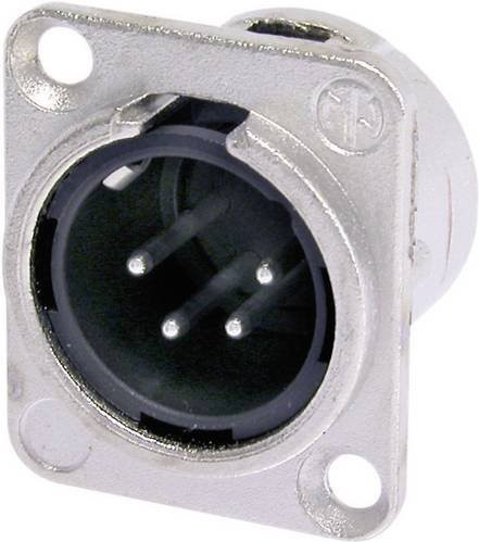 Neutrik NC4MDL1 XLR-Flanschstecker mit 4 Polen in Silber - Bild 1