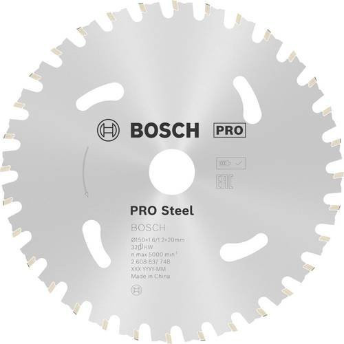Bosch Kreissägeblatt Standard for Steel für Akkusägen, Durchmesser: 150 mm, 32 Zähne, Carbide Tipped, Farbe: Silber - Bild 2