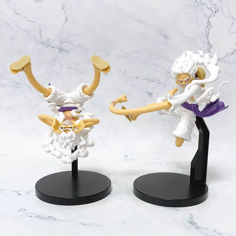 Bandai One Piece Anime Figur Monkey D. Luffy Gear 5 Sonnengott Nika in Weiß, Höhe: 17 cm bis 18 cm - Bild 3