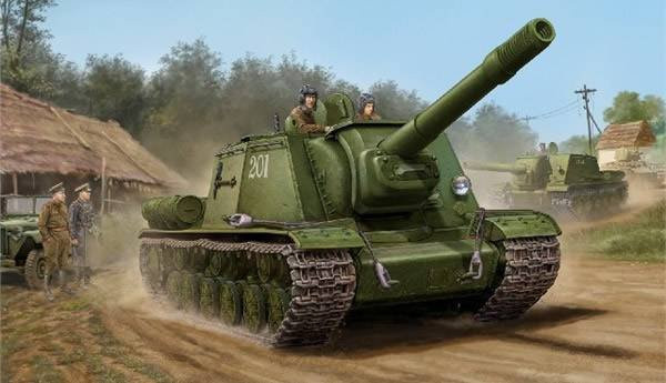 Trumpeter Soviet SU-152 Tank - Late, Fahrzeuge, Grün - Bild 1