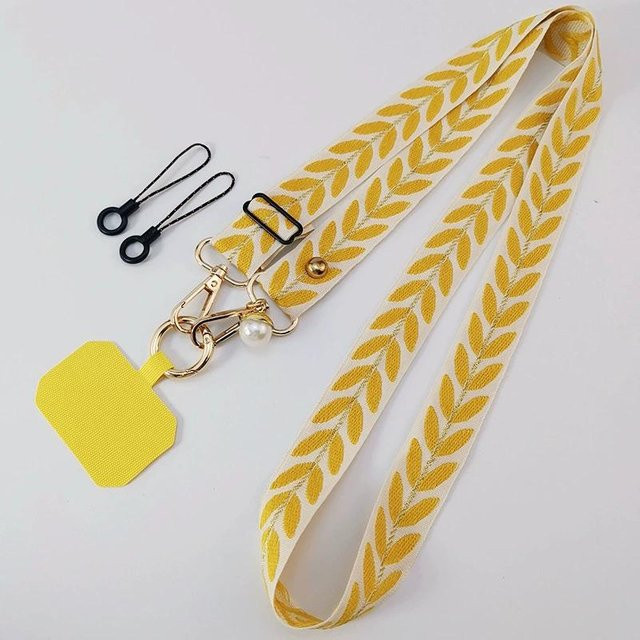 Love Home Garden Verstellbares Handy-Lanyard für Damen als Crossbody-Schulterband mit Perlenanhänger in verschiedenen Farben - Bild 1