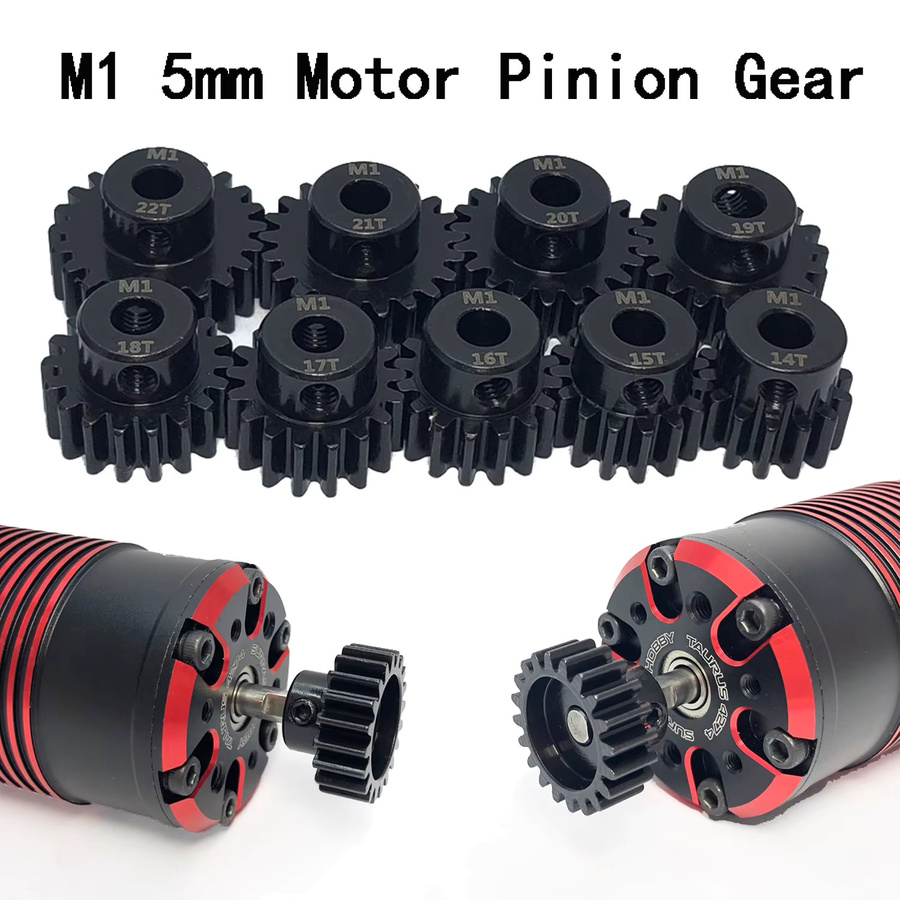 YSIDO Getriebe M1 5,0mm 11T-34T Stahl Metall Ritzel Motor Getriebe, 3-teiliges Set - Bild 4