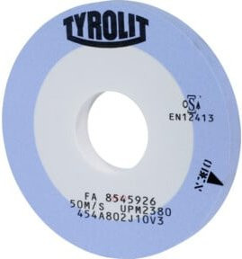 TYROLIT Präzisions-Außenrund-Schleifscheibe Typ A80 in Blau, B/T/H: 400 x 40 x 127 mm - Bild 1