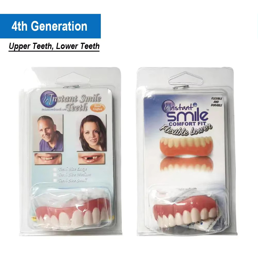 Oralhoe Temporäre Ober- und Unterkiefer-Veneers, flexible Schnappklammern - Bild 3