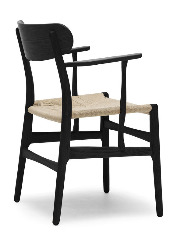 Carl Hansen & Søn CH26 Stuhl in Schwarz mit Stoffbezug - Bild 3