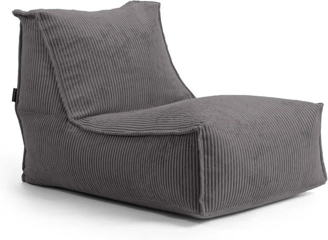 mokebo Sitzsack aus Cord in Anthrazit als Bean Bag und Bodenkissen - Bild 1