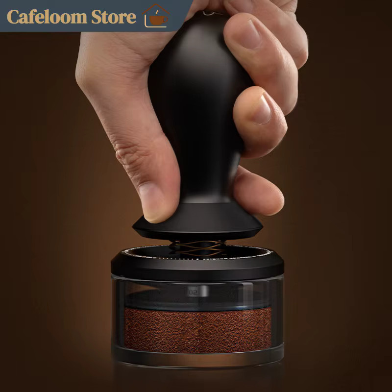 Timemore X Anthony Douglas Selbstnivellierender Kaffeestampfer für Espresso-Maschinen in Schwarz aus Metall - Bild 2