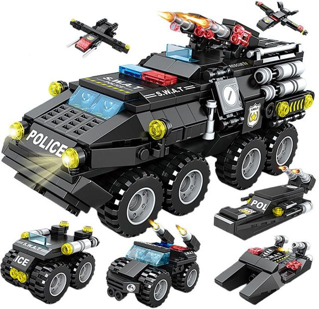 Linyi toy Swat gepanzertes Transportfahrzeug Gebäude Bausteine Set - Bild 1