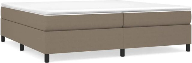 vidaXL Boxspringbett Hybrid mit Matratze und Taschenfedern, Farbe Taupe, B/T/H: 200 x 200 x 35 cm - Bild 1