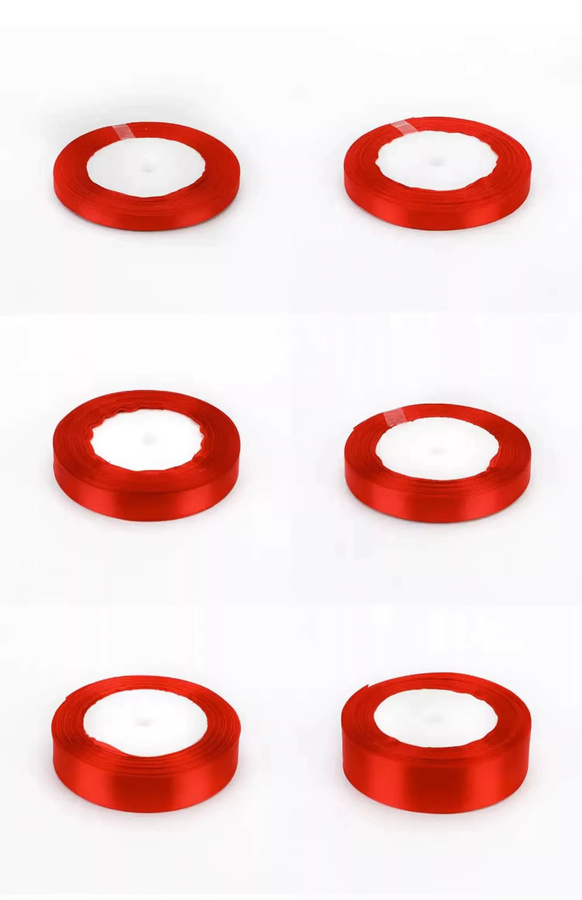 Rotes Satinband für Dekoration, Geschenkverpackung und DIY-Projekte - Bild 4