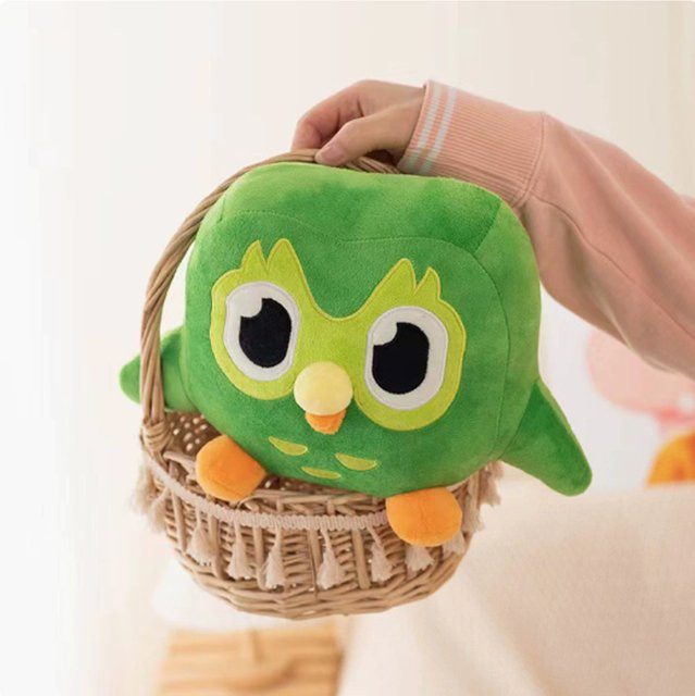 Duolingo Duo Eulen-Plüschtier, Grün, Plüschfigur - Bild 1