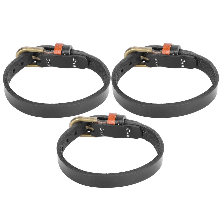 Armband Echtleder, Zinklegierung, Schwarz, Vintage, Herren - Bild 5
