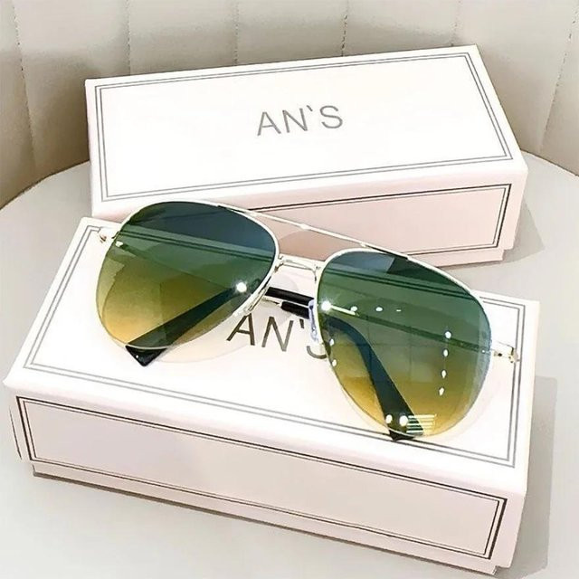 Aviator Sonnenbrille Herren, Metall, Vollrand, Pilotensonnenbrille - Bild 1
