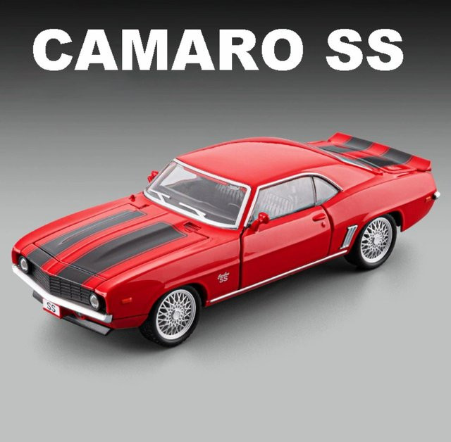 caipo Camaro SS Modell Sportwagen, 1:32, mit Licht und Sound, blau - Bild 1
